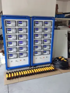 Multi-controller cabinets and yellow automatic corona powder guns