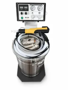 HN-310 controller, matched manual corona gun and powder hopper configuration