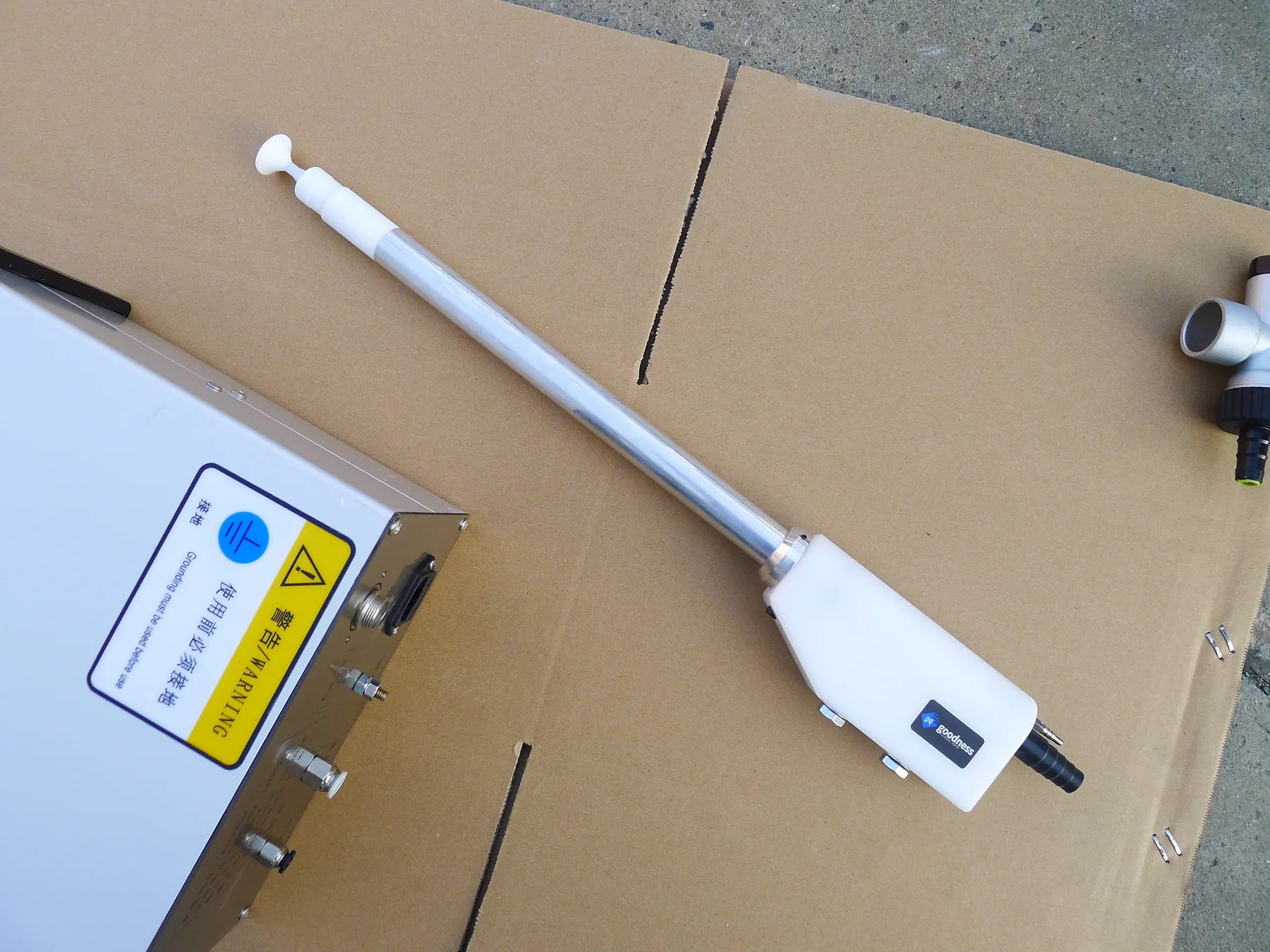 HN919 tribo gun body reference; no high-voltage cascade